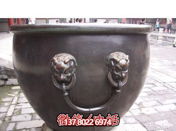 靈動雕塑——狴犴銅雕藝術(shù)缸