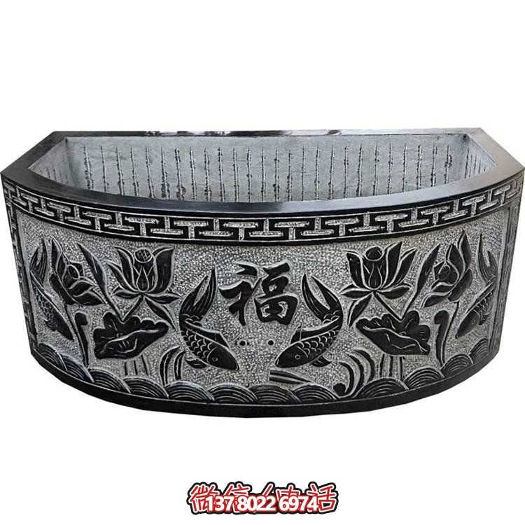 藝術精美的石雕擺件，點綴美麗庭院