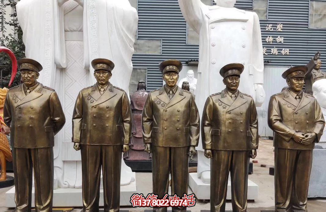 仿銅偉人元帥玻璃鋼雕塑，締造景區世界十大經典