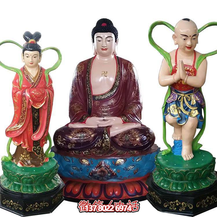 融合玻璃鋼、玻璃、彩繪技術的戶外景觀如來雕塑