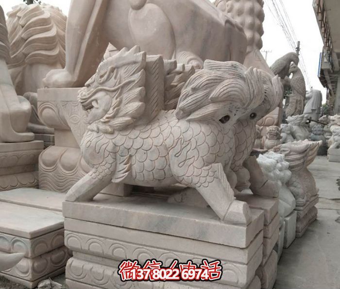 中國(guó)古典神秘雕塑——麒麟石雕