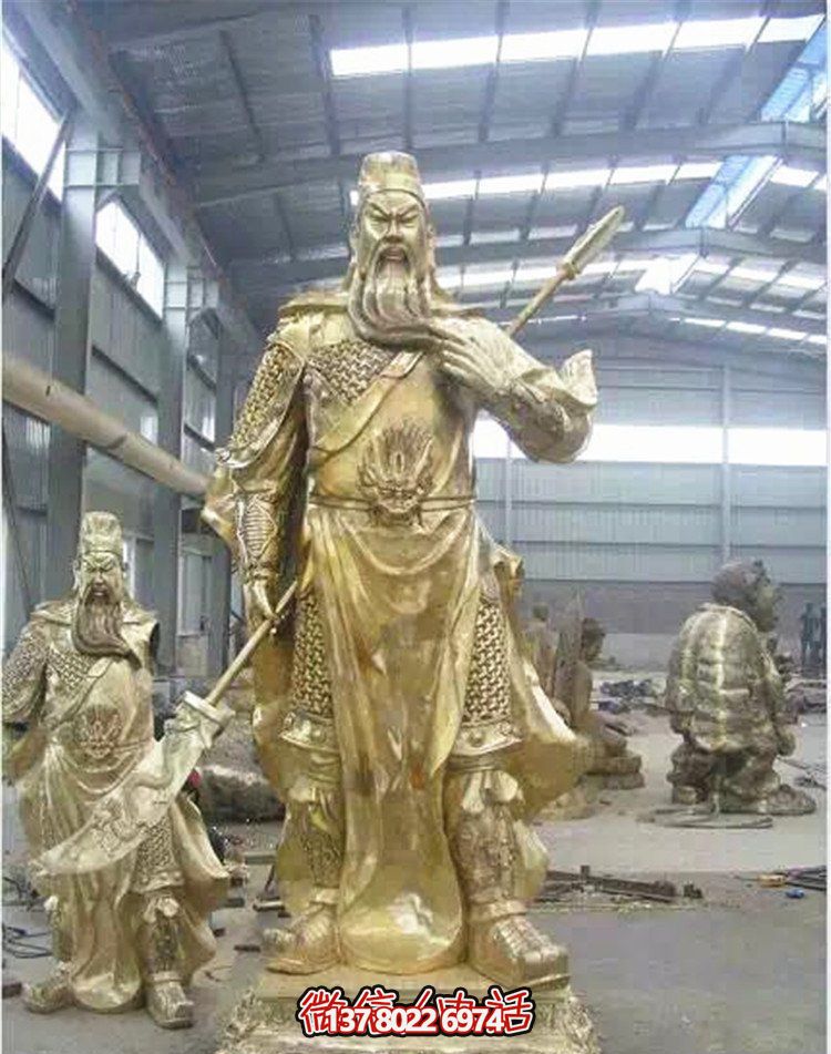 關(guān)公鎏金雕塑，讓企業(yè)招財(cái)更加順利
