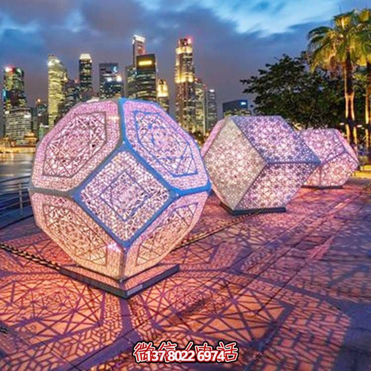 創意不銹鋼鏤空景觀雕塑，添彩美化戶外廣場