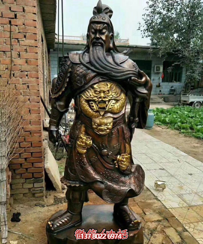 關(guān)公銅雕，大型景區(qū)寺廟開(kāi)業(yè)招財(cái)供奉雕塑