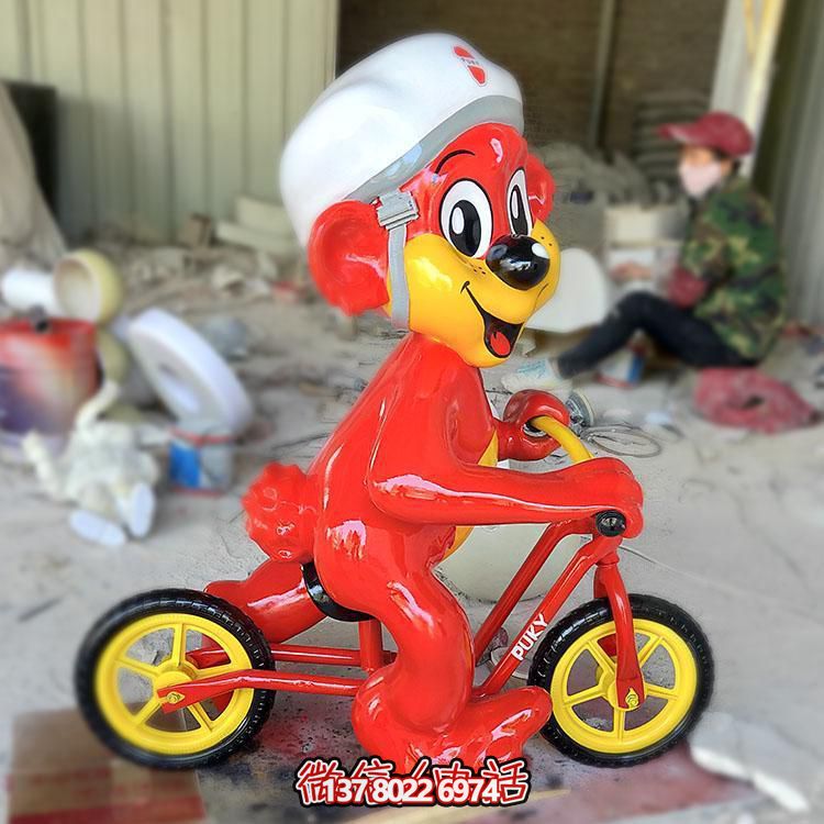 玻璃鋼卡通老鼠雕塑擺件，專為幼兒園設(shè)計(jì)