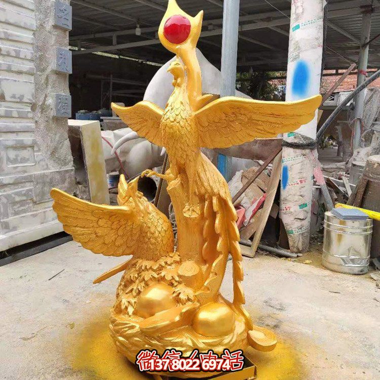 不銹鋼鳳凰雕塑，給你的戶(hù)外廣場(chǎng)帶來(lái)活力