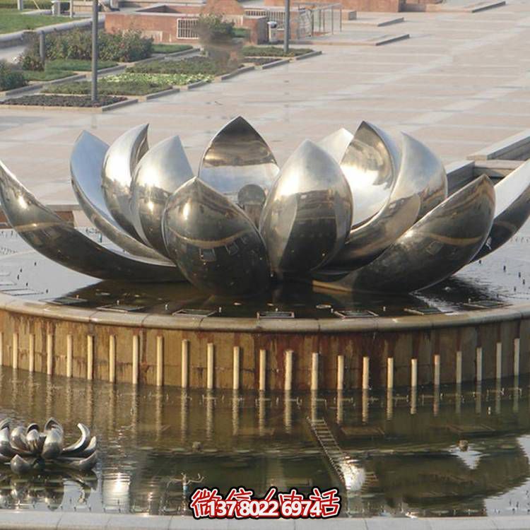 廣場水景不銹鋼鏡面創(chuàng)意蓮花