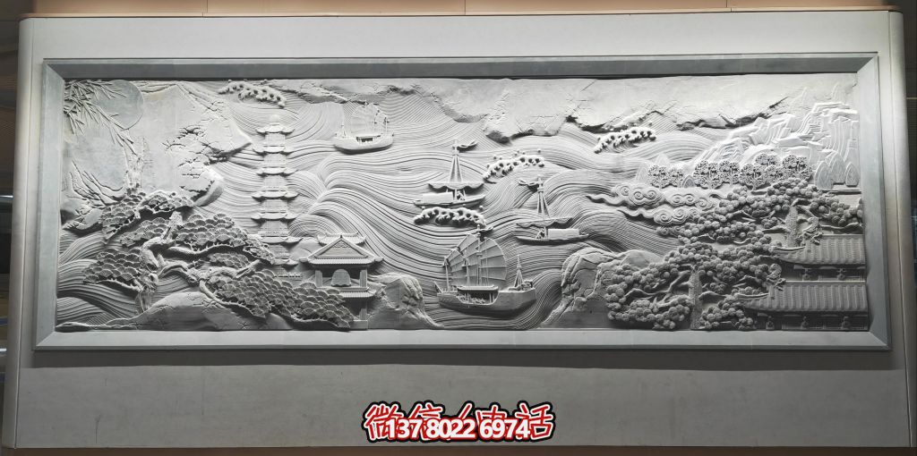 古韻山海景，帆影塔光共逸興